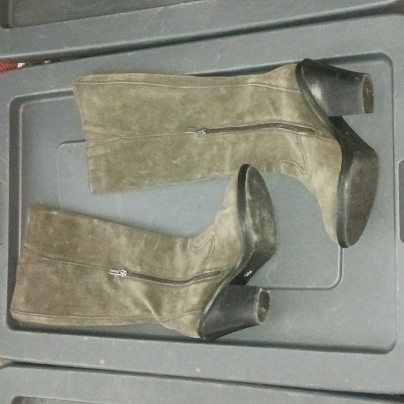 'My Idol' knee high suede boot. - Picture 2 of 8